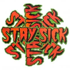 Rock Roll Repeat Stay Sick: Metallic Sticker Stickers