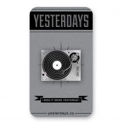 Yesterdays Strictly Wax - Record Player Enamel Pin