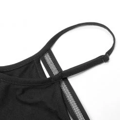 Punk Rave Women's Stuff Cutout Mesh Splice Skull Tank Top