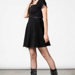 Killstar Time Out Zip Denim Dress Women's Stuff