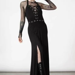 Killstar Women's Stuff Tristania Maxi Halter Dress