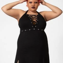 Killstar Women's Stuff Tristania Maxi Halter Dress