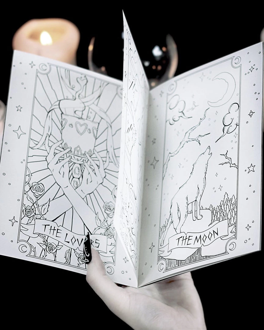 Rogue And Wolf Tarot Colouring Book Books 4 Rogue And Wolf Tarot Colouring Book Books