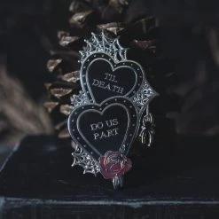 Lively Ghosts Til Death Enemel Pin