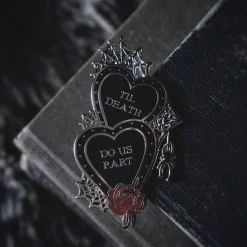 Lively Ghosts Til Death Enemel Pin