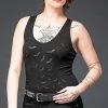 Queen Of Darkness Top Printed With Bats In The Front