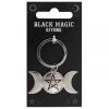 Gothic Gifts Triple Moon Keyring Gift Ideas