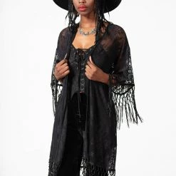 Killstar Women's Stuff Witch Hazel Lace Kimono 17 Killstar Women's Stuff Witch Hazel Lace Kimono