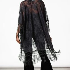 Killstar Women's Stuff Witch Hazel Lace Kimono 16 Killstar Women's Stuff Witch Hazel Lace Kimono