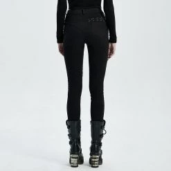 Punk Rave Women's Stuff Punk Blood Dark Denim Women's Pants