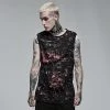 Punk Rave Men's Stuff Black And Red "Punk" Sleeveless T-Shirt