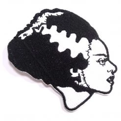 Rock Rebel Bride Of Frankenstein Patch - Black & White Gift Ideas