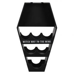 Gothic Gifts Gift Ideas Coffin Wine Shelf