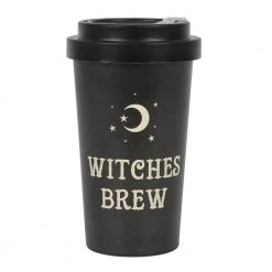 Gothic Gifts Witches Brew Eco Bamboo Travel Mug