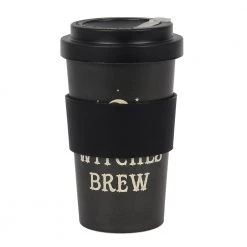 Gothic Gifts Witches Brew Eco Bamboo Travel Mug