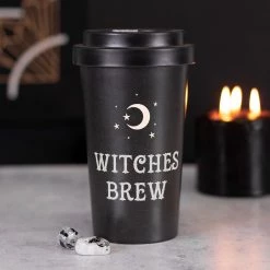 Gothic Gifts Witches Brew Eco Bamboo Travel Mug