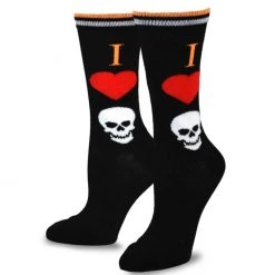 TeeHee Women's Halloween Polyester Crew Skulls 4-Pack Gift Ideas