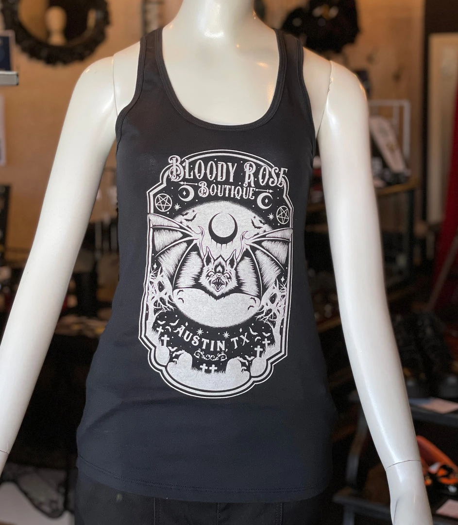 Bloody Rose Boutique Bloody Rose Bat - Women's Tank Top Women's Stuff 3 Bloody Rose Boutique Bloody Rose Bat - Women's Tank Top Women's Stuff