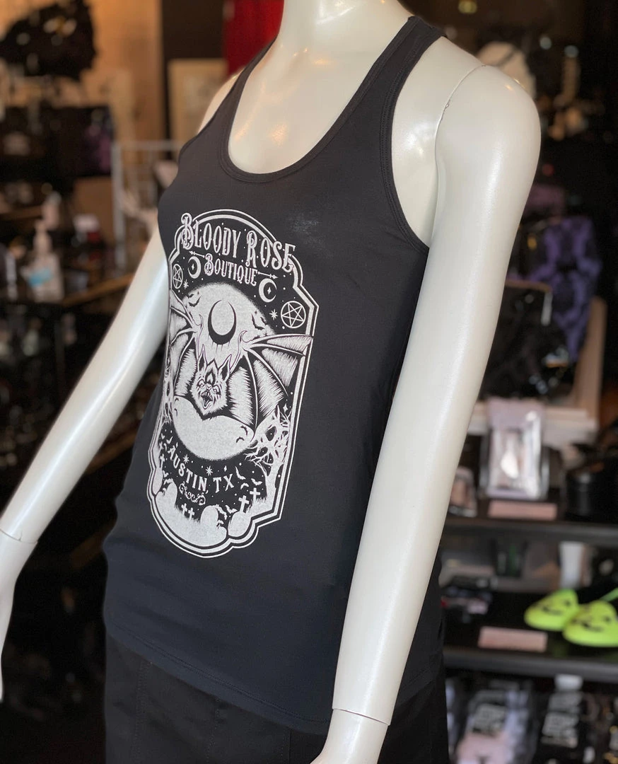 Bloody Rose Boutique Bloody Rose Bat - Women's Tank Top Women's Stuff 5 Bloody Rose Boutique Bloody Rose Bat - Women's Tank Top Women's Stuff