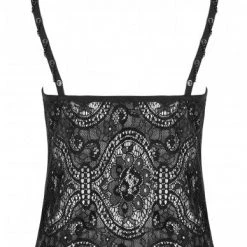 Punk Rave Women's Stuff Black Lace Opium Top
