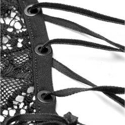 Punk Rave Women's Stuff Black Lace Opium Top