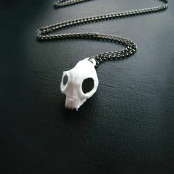 Rogue And Wolf Cat Skull Necklace Jewelry