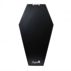 Sourpuss Striped Coffin Shelf - Black/Purple