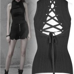 Punk Rave Elodie Black Top