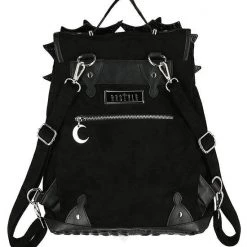 ReStyle Black Phantom Gothic Backpack With Dragon Wings 18 ReStyle Black Phantom Gothic Backpack With Dragon Wings