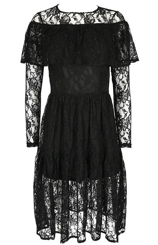 ReStyle Gloomy Prairie Black Lace Gothic Dress 12 ReStyle Gloomy Prairie Black Lace Gothic Dress