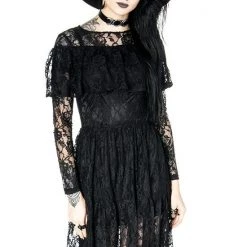 ReStyle Gloomy Prairie Black Lace Gothic Dress 25 ReStyle Gloomy Prairie Black Lace Gothic Dress