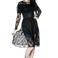 ReStyle Gloomy Prairie Black Lace Gothic Dress 20 ReStyle Gloomy Prairie Black Lace Gothic Dress
