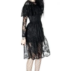 ReStyle Gloomy Prairie Black Lace Gothic Dress 22 ReStyle Gloomy Prairie Black Lace Gothic Dress