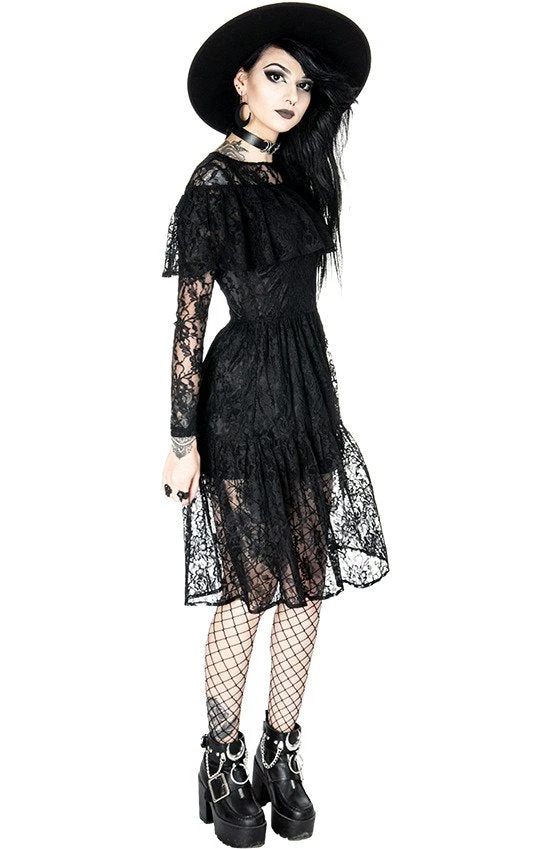 ReStyle Gloomy Prairie Black Lace Gothic Dress 10 ReStyle Gloomy Prairie Black Lace Gothic Dress