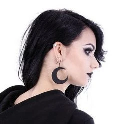 ReStyle Moon Black Earrings Gothic Earrings, Crescent, Occult Fashion