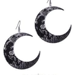 ReStyle Crescent Moon Textured Earrings