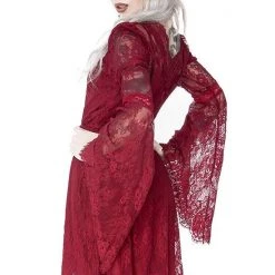 ReStyle Gothic Eyelash Lace Dress Burgundy Women's Stuff 19 ReStyle Gothic Eyelash Lace Dress Burgundy Women's Stuff