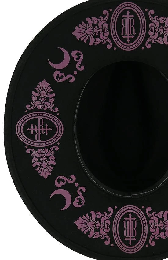 ReStyle Baroque Style Gothic Hat With Burgundy Monogram 13 ReStyle Baroque Style Gothic Hat With Burgundy Monogram