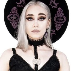 ReStyle Baroque Style Gothic Hat With Burgundy Monogram 19 ReStyle Baroque Style Gothic Hat With Burgundy Monogram