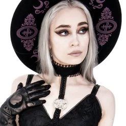 ReStyle Baroque Style Gothic Hat With Burgundy Monogram 20 ReStyle Baroque Style Gothic Hat With Burgundy Monogram