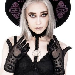 ReStyle Baroque Style Gothic Hat With Burgundy Monogram 18 ReStyle Baroque Style Gothic Hat With Burgundy Monogram