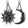 ReStyle Jewelry Moon And Sun Silver Earrings