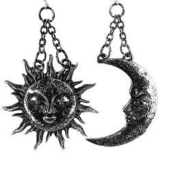 ReStyle Jewelry Moon And Sun Silver Earrings
