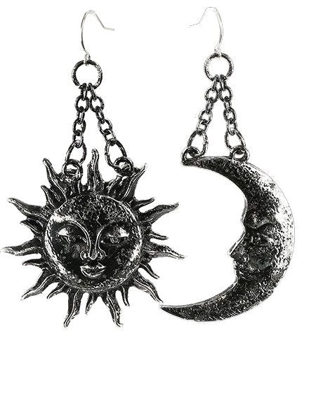 ReStyle Jewelry Moon And Sun Silver Earrings 3 ReStyle Jewelry Moon And Sun Silver Earrings