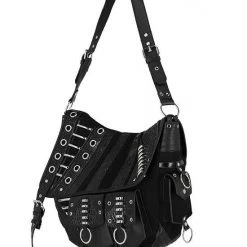 ReStyle Patchwork Hobo Bag With Multiple Pockets And Dragon PU