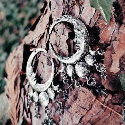 ReStyle Sleepless Nights Silver Moon Earrings Jewelry