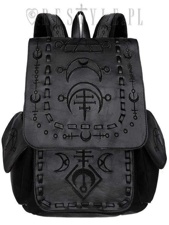 ReStyle Runic Moon Black Backpack 3 ReStyle Runic Moon Black Backpack