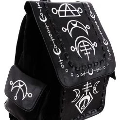 ReStyle Runic Moon Black Backpack - Black And White 9 ReStyle Runic Moon Black Backpack - Black And White