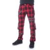 Chemical Black Etienne Pants - Red Tartan