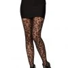Leg Avenue Sheer Leopard Tights Stockings & Leggings